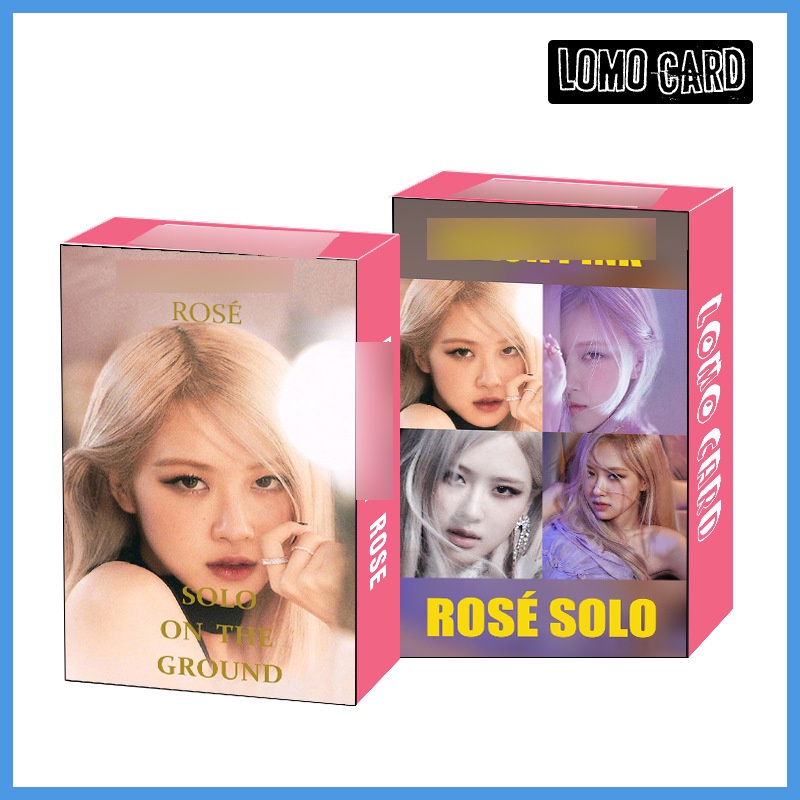 30pcs/box BP Blackpink Album Baru Solo of The Ground LOMO Card Photocard Postcard Pengiriman Cepat LY Blackpink