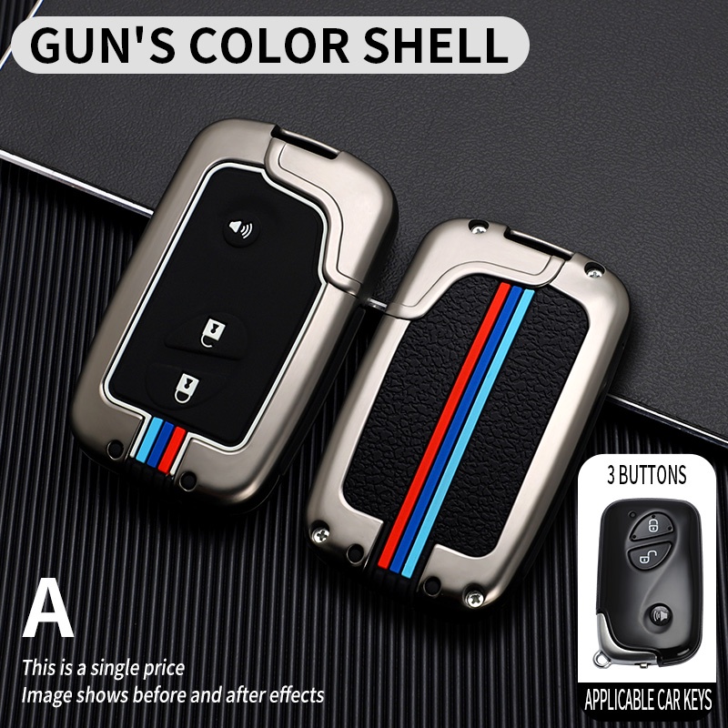 Zinc Alloy 3kancing Case Kunci Mobil Untuk BYD S6 F3 L3 M6 F0 G3 S7 E6 G3R Cover Shell Aksesoris Gantungan Kunci Mobil-Styling