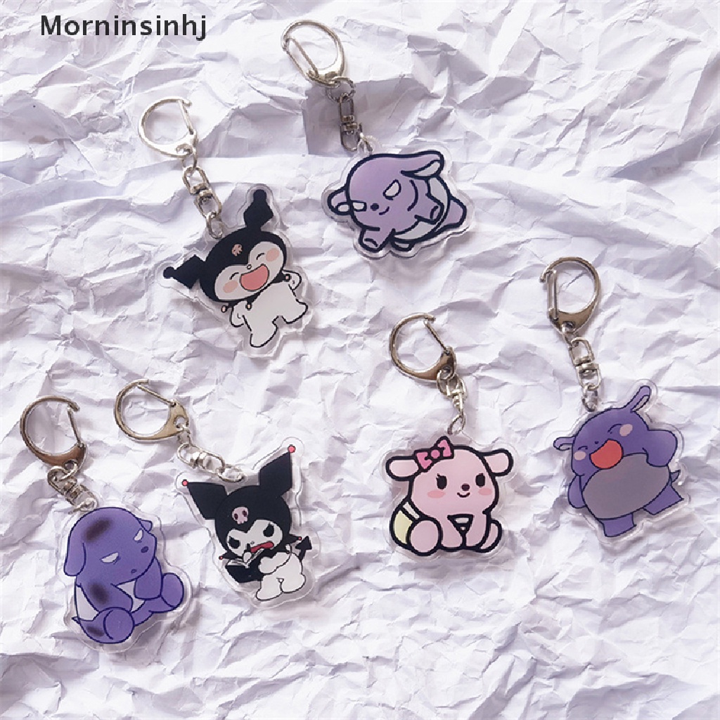 Mornin Sanrio Hello Kitty Kuromi Toys My Melody Keychain Kawaii Sanrio Aksesoris Melody Liontin Mainan Anak Sanrio Figure Hadiah id
