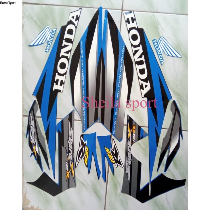 Stiker striping motor honda supra x 125 2006
