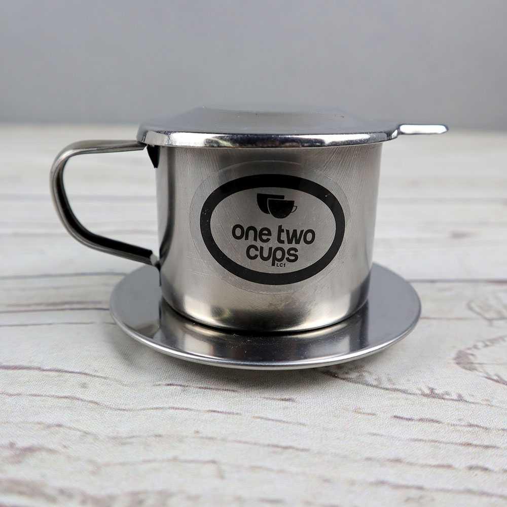 One Two Cups Filter Saring Kopi Coffee Drip Pot Stainless Steel - LC1 ( Mughnii )