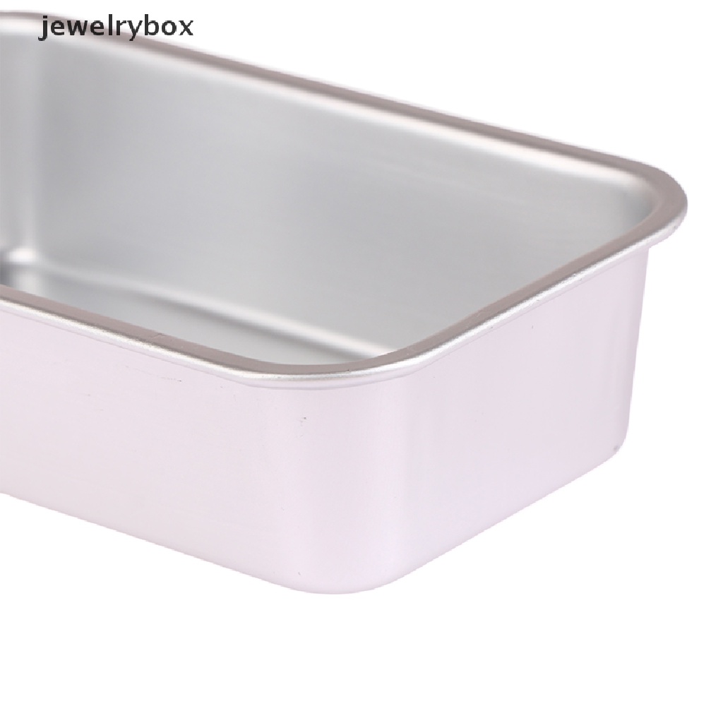 [jewelrybox] 1pc Aluminium Alloy Loyang Roti Persegi Panjang Baking Kue Cetakan Pastry Baking Pan Butik