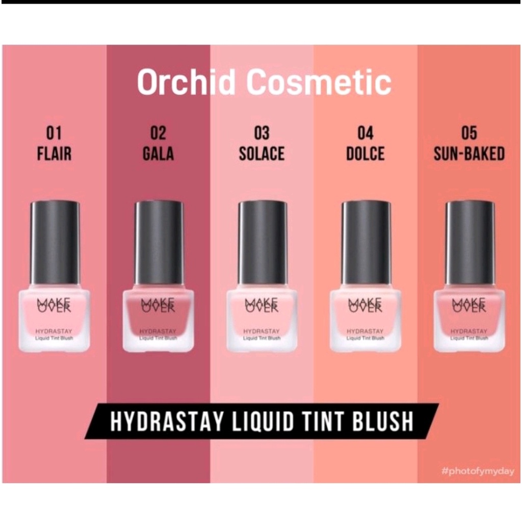 (READY &amp; ORI) Make Over Hydrastay Liquid Tint Blush On