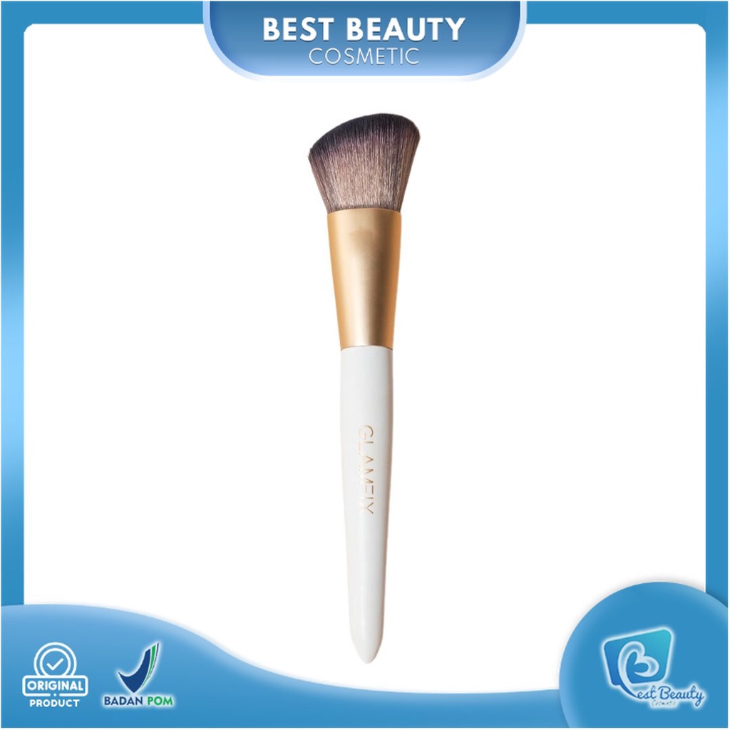 ★ BB ★  GLAMFIX Delicate Contour Brush Make Up 1 Pcs - Kuas Make Up | GLAM FIX Alat Kecantikan Makeup by YOU