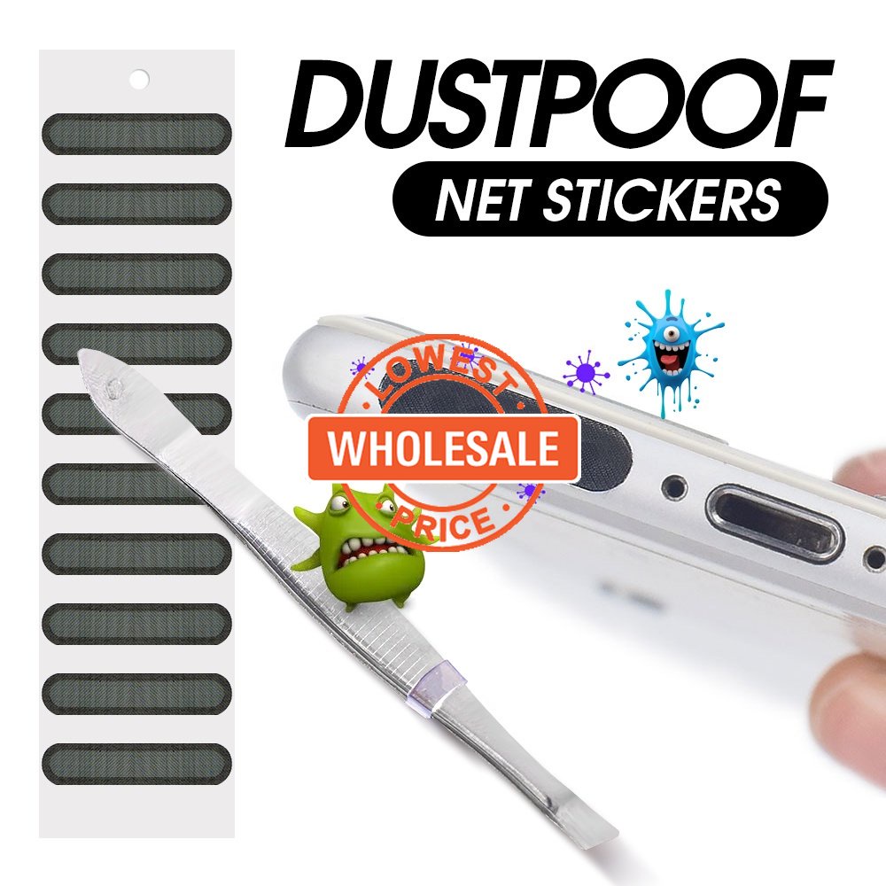 [Grosir] Receiver Pembersih Artefak Debu Net Stiker Universal Ponsel Lubang Penghilang Debu Lem Kit Speaker Telepon Grid Cover