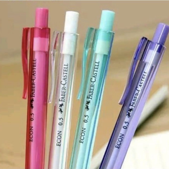 Pensil mekanik Mechanical Pencil Faber Castell Econ 0.5 plus lead - Tanpa lead