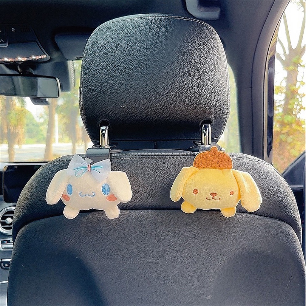 Boneka Kartun Lucu Pengait Mobil Coolomey Mainan Mewah Alat Penyimpanan Mobil