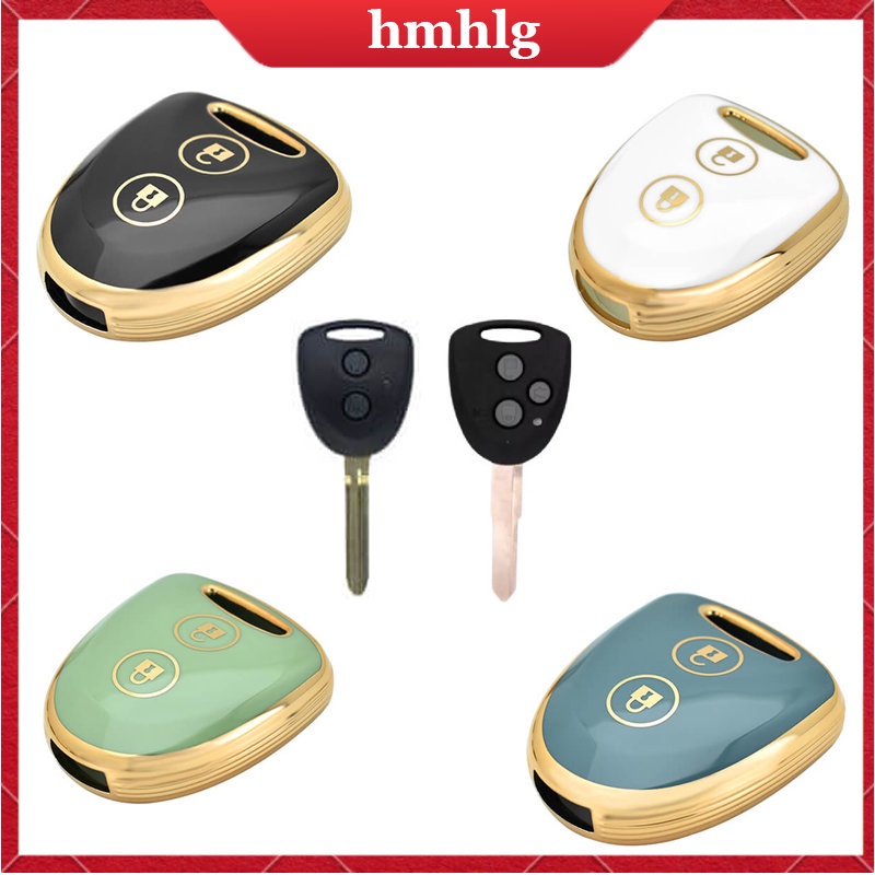 [Tersedia] 1pcs/toyota Avanza Syar'I Grand Wigo DAIHATSU SIGRA Daihatsu Ayla TPU Car Key Case Cover Tempat Kunci Mobil Gantungan Kunci Keyring