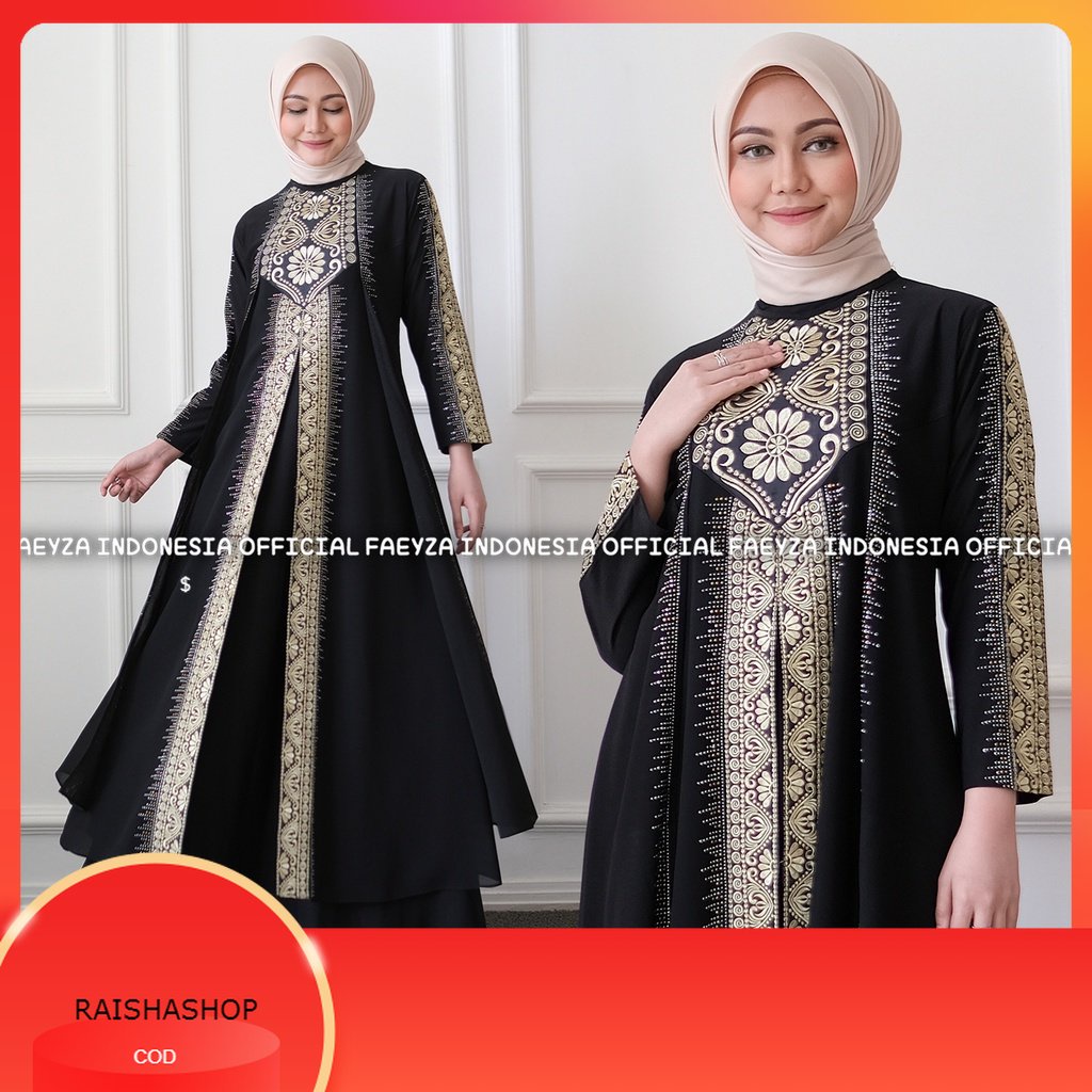 Gamis Abaya Turkey 1062 Hawa #135 Mega Store Farzolla 2 Longdress Busana Muslimah