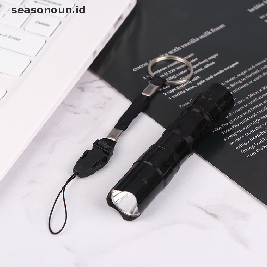 Seasonoun 3W Aluminium Alloy Tahan Air LED Torch Portable Lampu Saku Cahaya Yang Kuat.