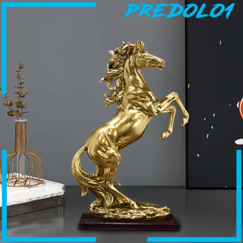 [Predolo1] Standing Horse Statue Ornament Patung Kuda Besar Untuk Lemari Rak Meja