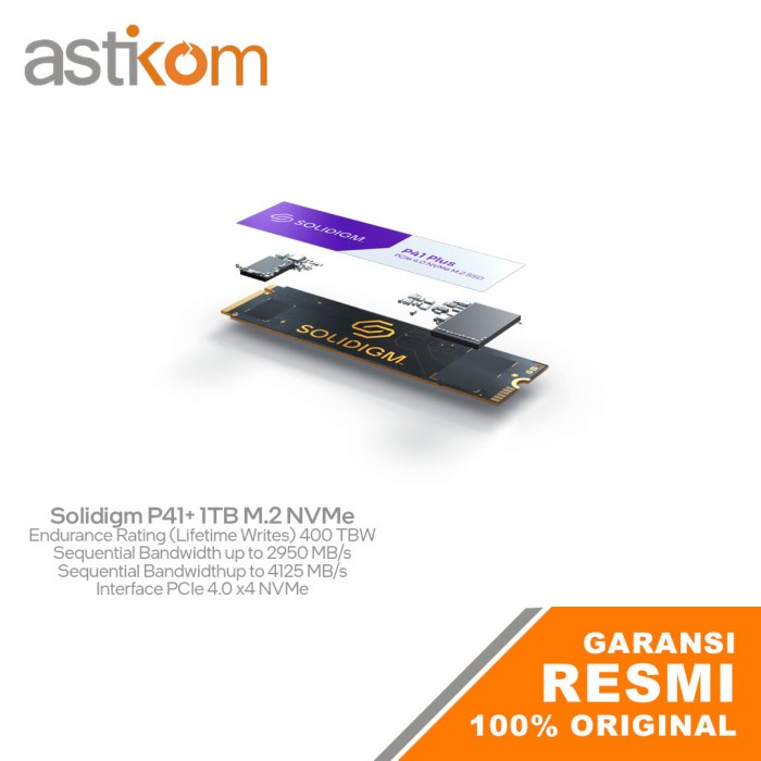SSD Solidigm P41+ 1TB M.2 NVMe PCIe Gen 4.0 PFKNU010TZX1