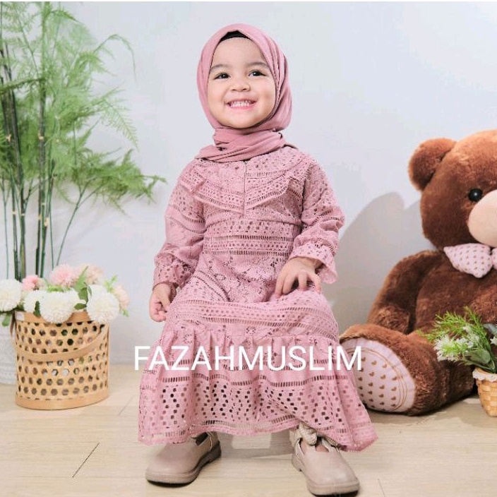 DISKON SHOPEE/ Gamis bayi, gamis pesta bayi, gamis brukat, gamis brokat bayi, gamis aqiqoh bayi, baj