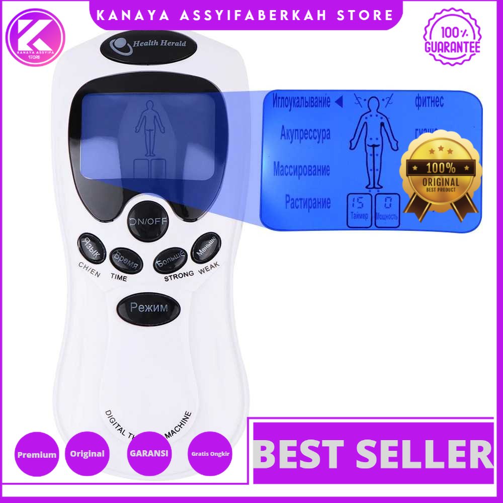 Health Herald Alat Terapi Akupuntur Elektronik Pijat EMS 4 Pad - SY-D3