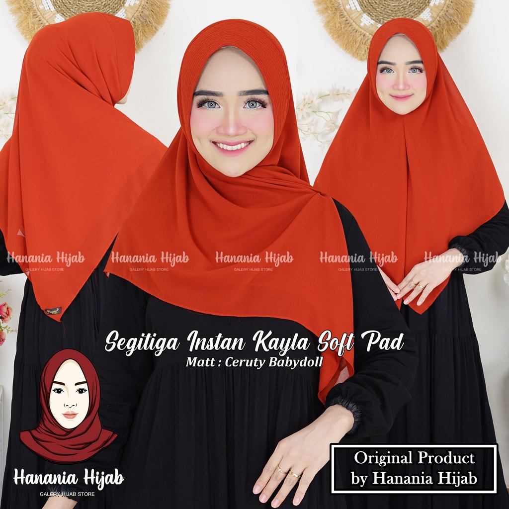 Segitiga Instan Kayla Soft Pad Antem Ceruty Babydoll Premium | Segi4 Instan Pad