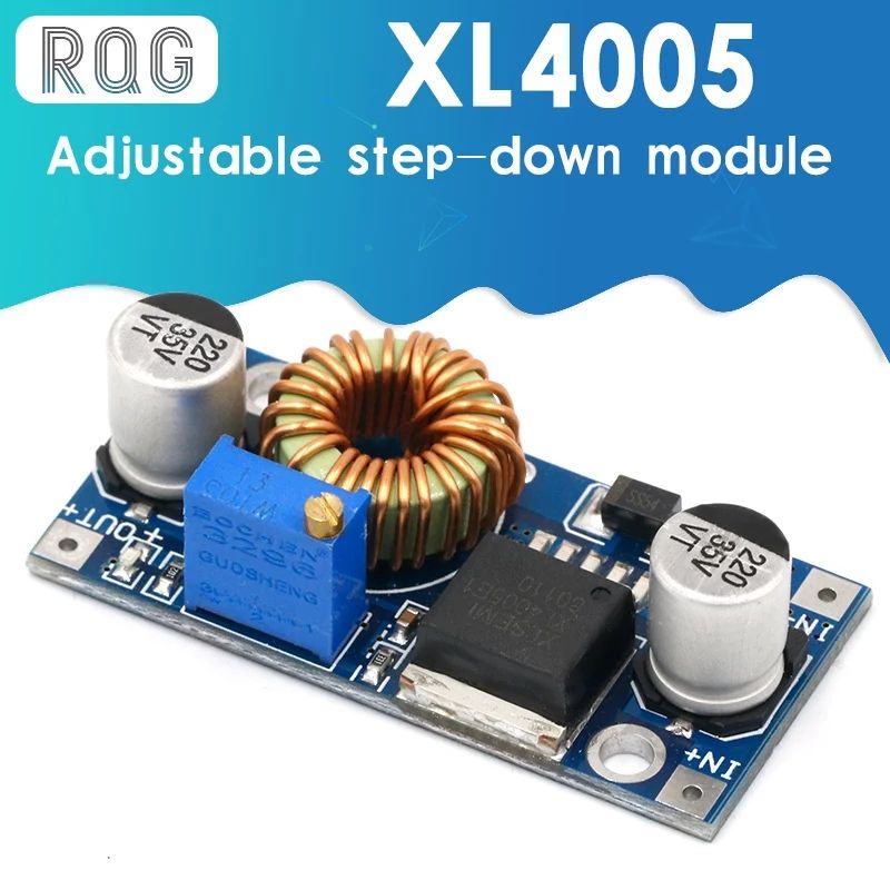 XL4005 5A DC-DC ADJUSTABLE STEP DOWN  POWER SUPPLY / REGULATOR PENURUN TEGANGAN / 4-35V  TO 1,25-32V