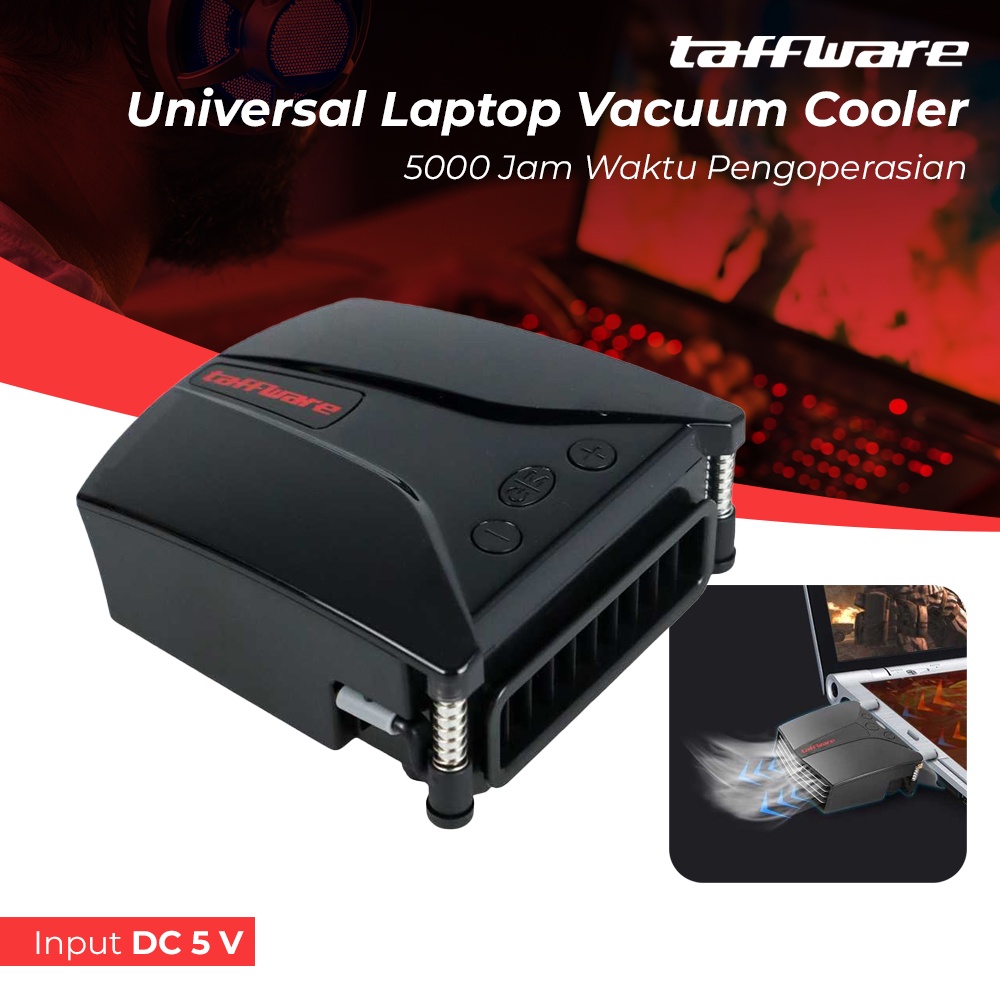Taffware Universal Laptop Vacuum Cooler - LC06 - Black