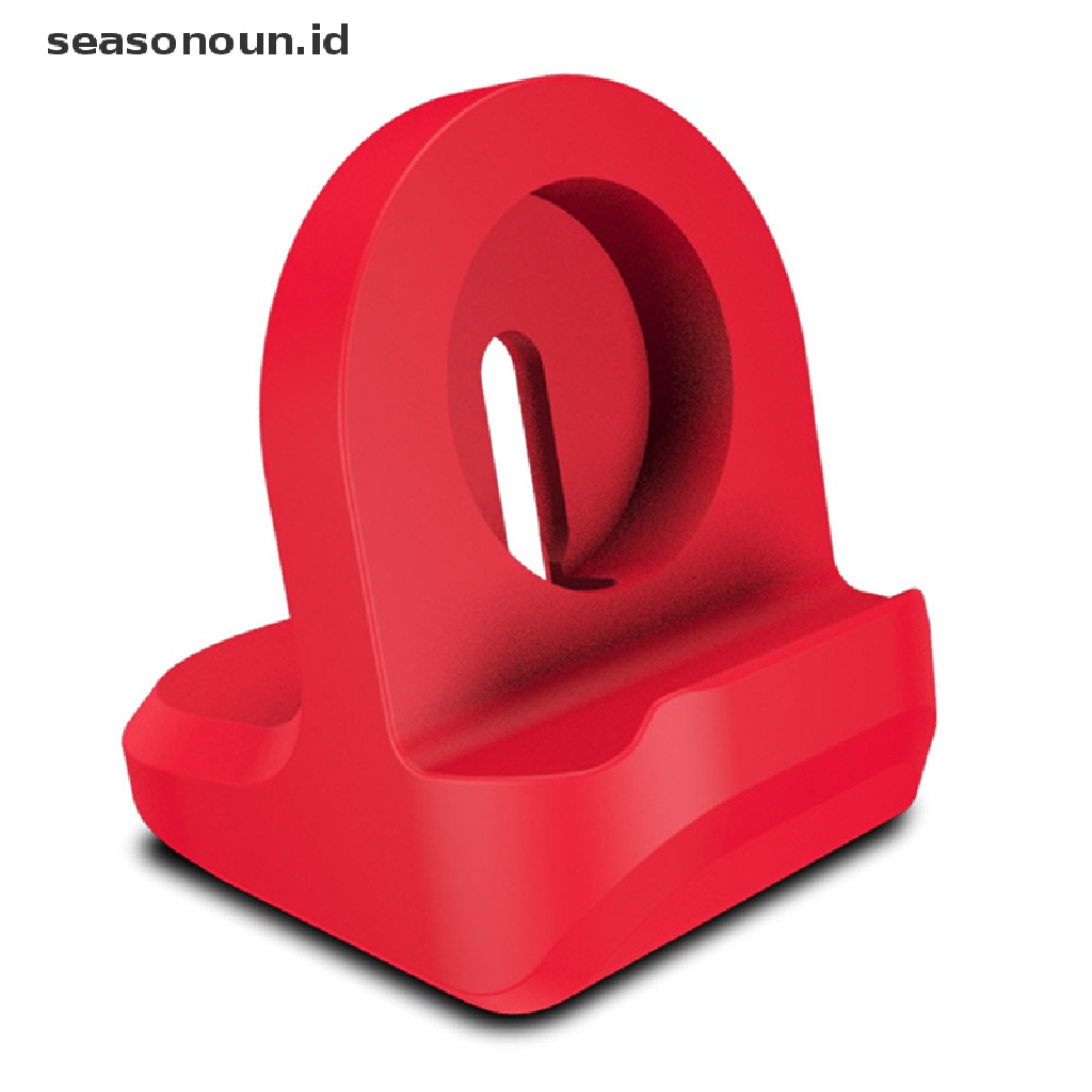 Seasonoun Silikon Charger Stand Holder Untuk Apple Watch Series Charging Stand Base.