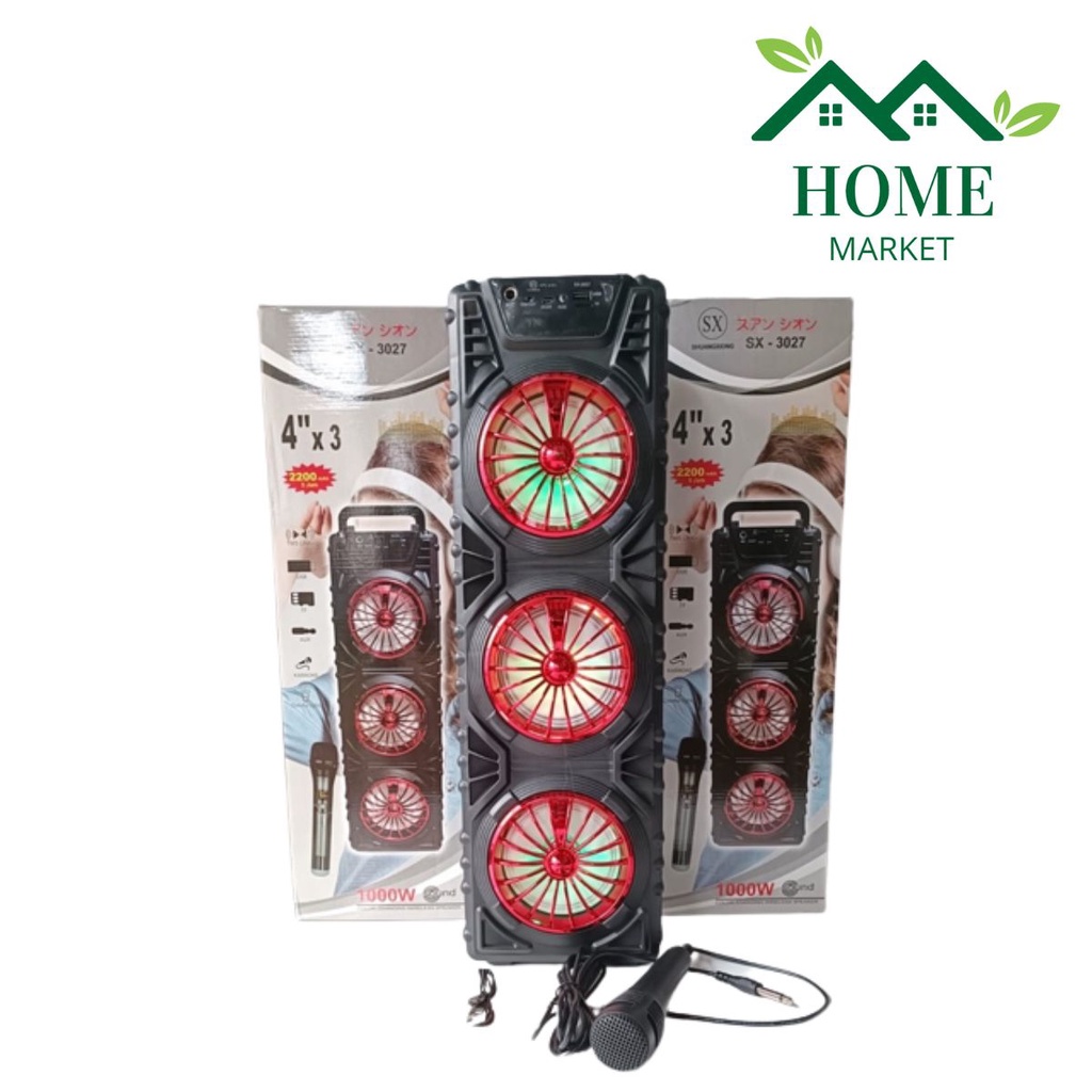 SPEAKER BLUETOOTH SX-3027 SPEAKER PORTABLE X BASS