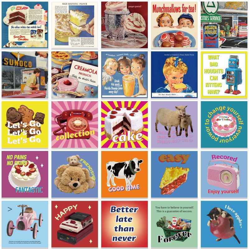 50pcs Stiker Kartun Lucu Gadis Pink Untuk Dekorasi Hadiah Gitar Notebook Rumah DIY Tahan Air Stiker