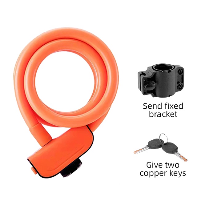 RKS515 Kunci Gembok Sepeda-Bike Bicycle Lock Ring 110CM Portable Cable Lock