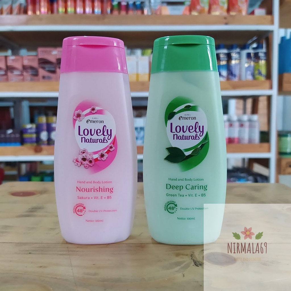 Emeron Hand & Body Lotion Lovely Natural 100ml/hand body lotion emeron/henbodi tahan lama/pelembab k