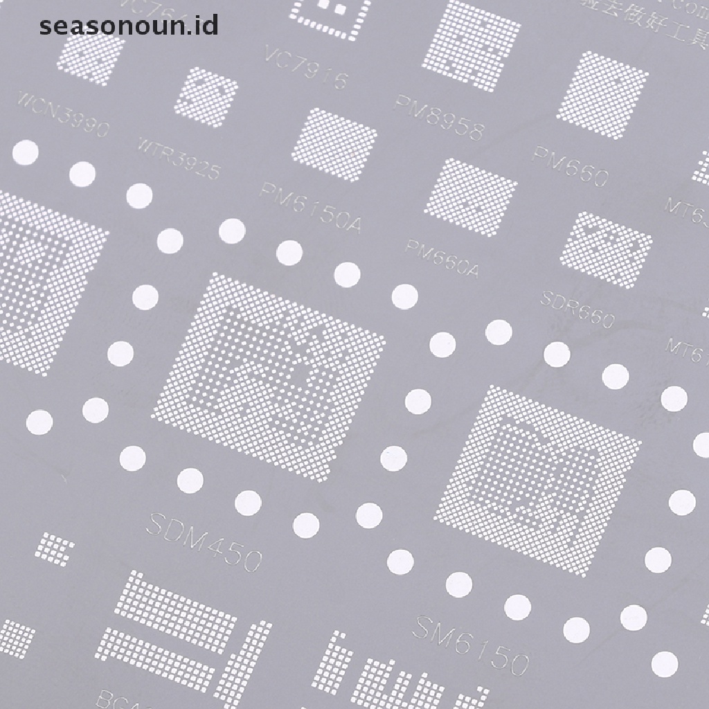 Seasonoun SAM13 BGA Reballing Stensil Untuk Samsung A10S A20 A30 A40 A50 A60 A70 A80 A90 A60.