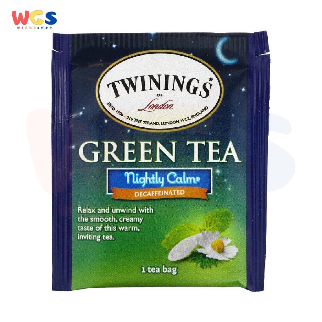 Twinings of London Green Tea Night Calm Decaffeinated Tea 20p x 2g