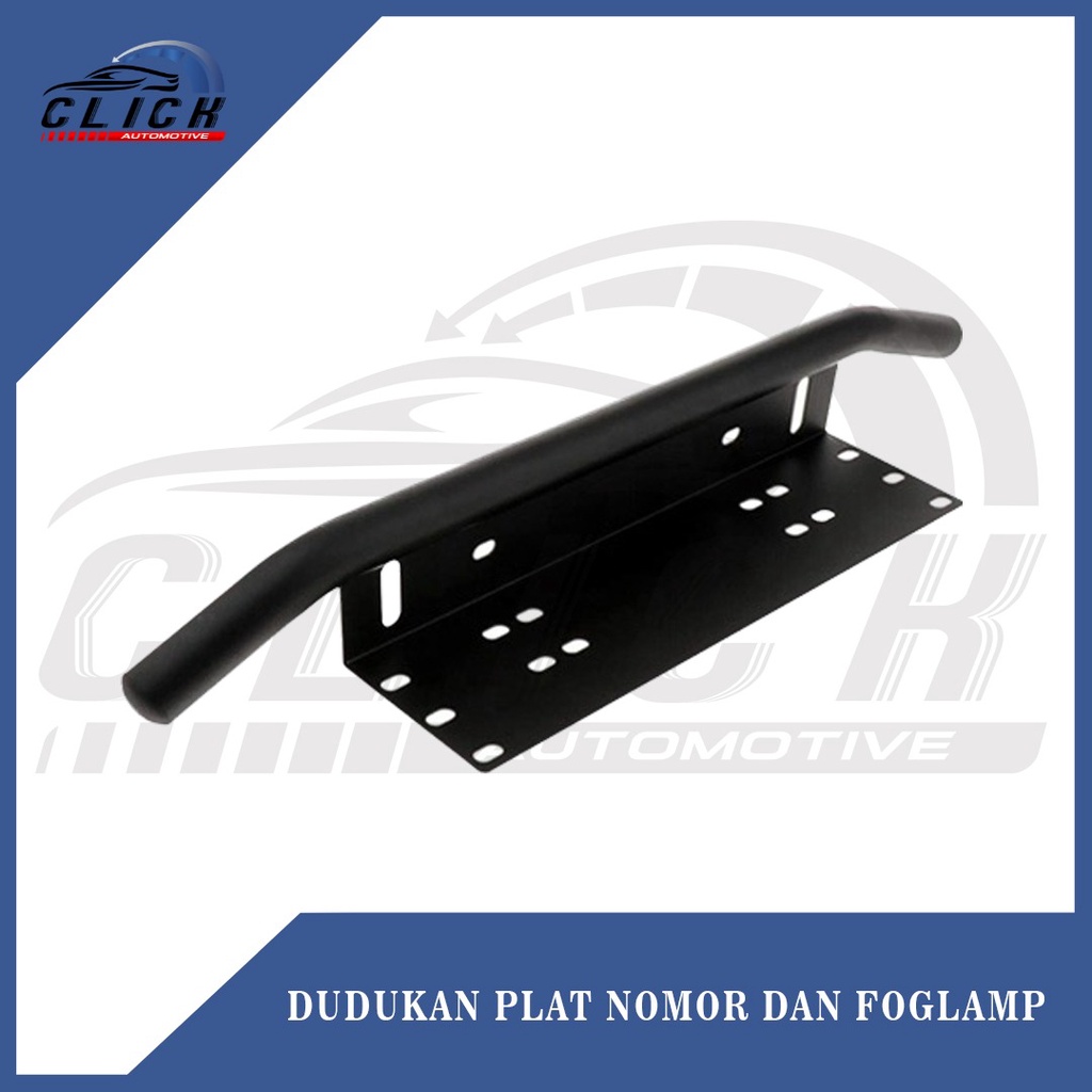 Dudukan Bracket Lampu Tembak Tatakan Braket Besi Bumper Lampu Plat Nomor Sorot Mobil LED Universal