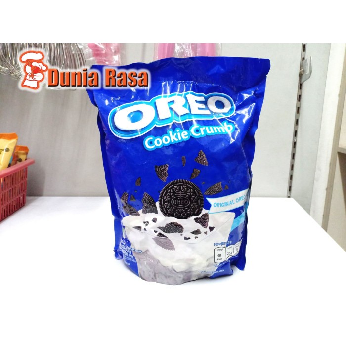 

Oreo Cookie Crumb Biskuit 1kg (Gratis MRJELLY Ekonomis 1 Sachet)