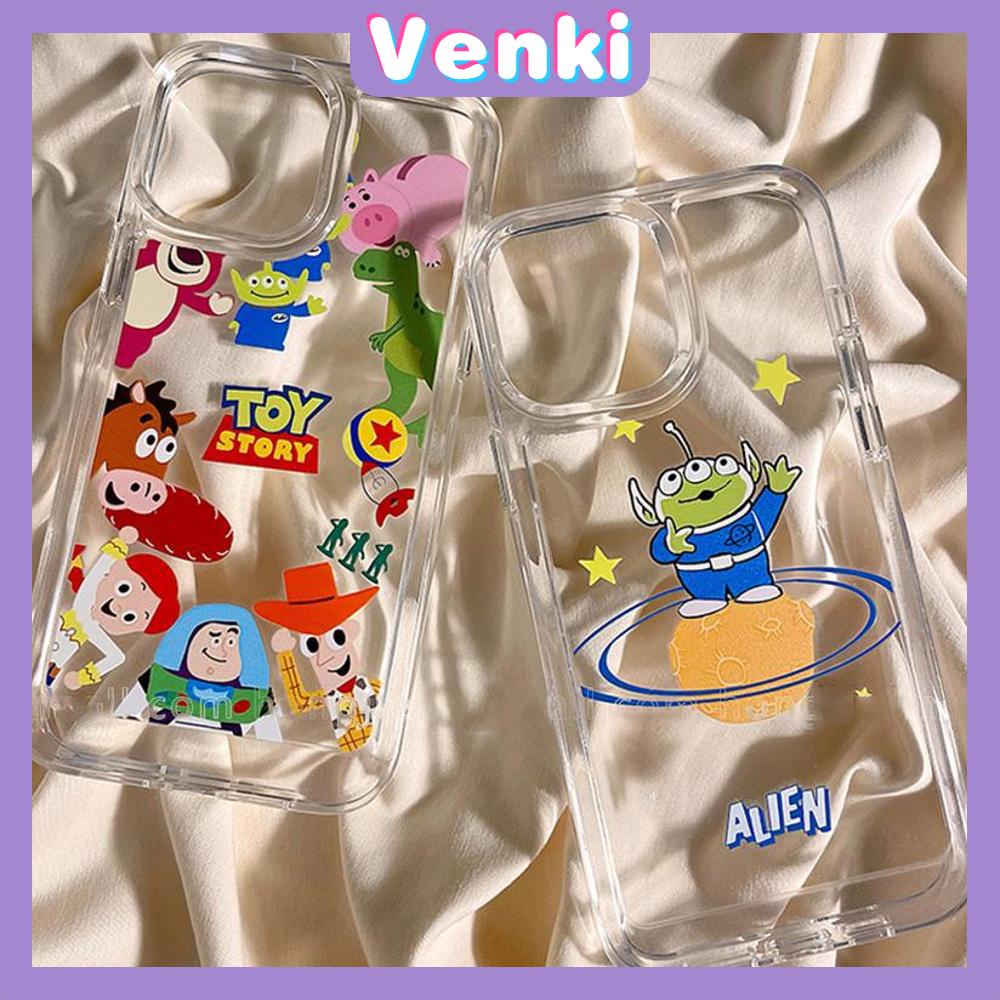 Case for iPhone 11 Soft TPU Clear Space Case Cute Cartoon Toy and Monster Case Plating Buttons Camera Protection ShockProof for iPhone 14 13 12 12 Plus 6 8 Plus XR XSS