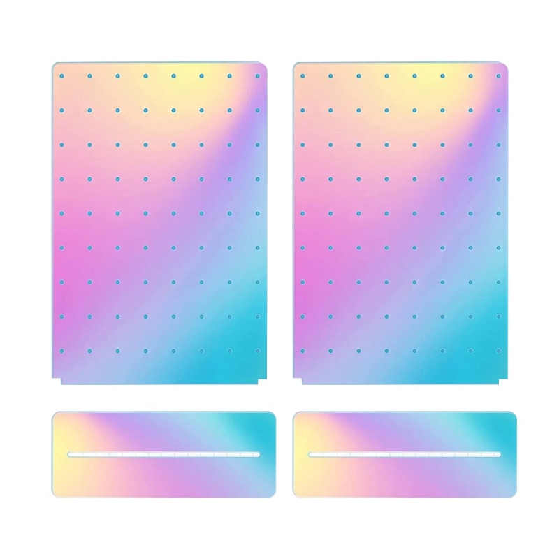 Siy Tempat Anting Akrilik Persegi Panjang Bracket Akrilik Berongga Perhiasan Ecer Holder