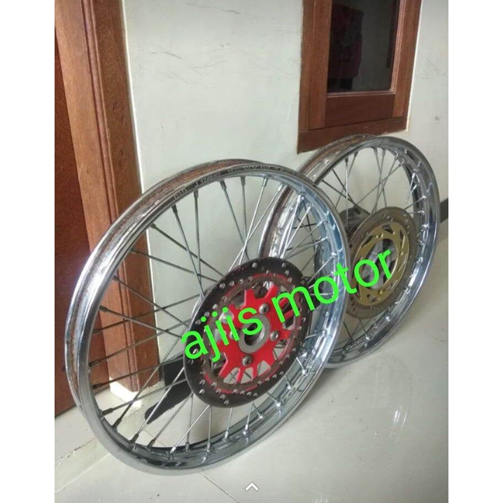 velg pelek jari-jari DEPAN BELAKANG Kawasaki ninja R ring-17