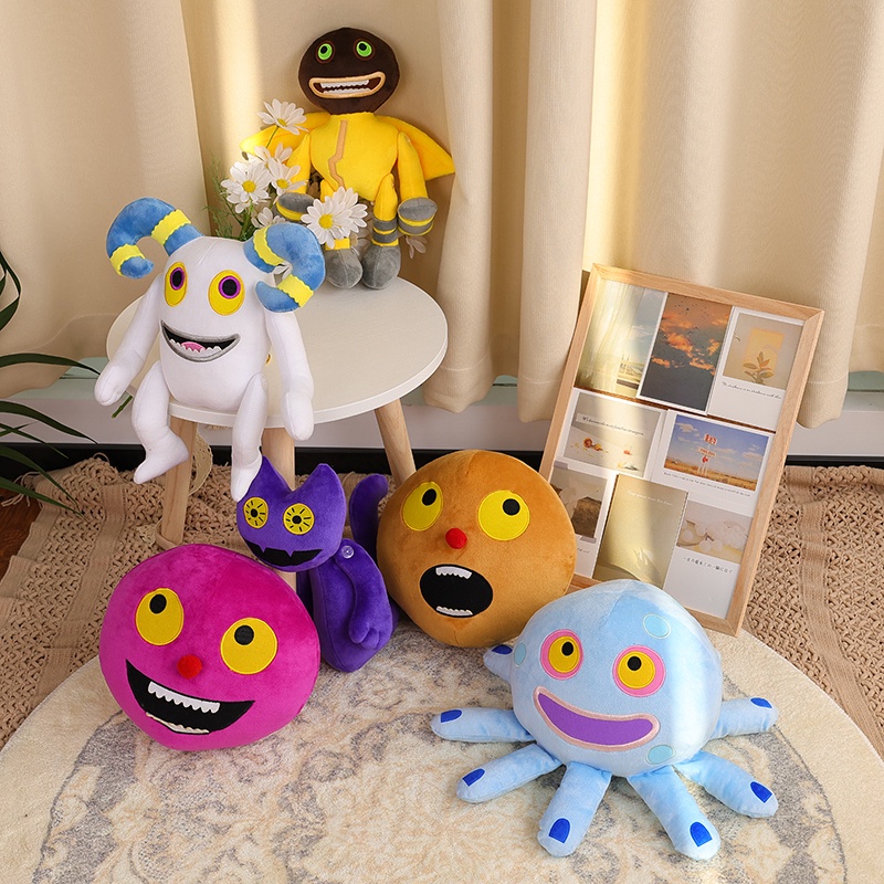 Kawaii Peluches My Singing Monsters Wubbox Plush Toy Cartoon Game Plush Toys Boneka Lembut Horror Game Pintu Boneka Mewah Untuk Anak