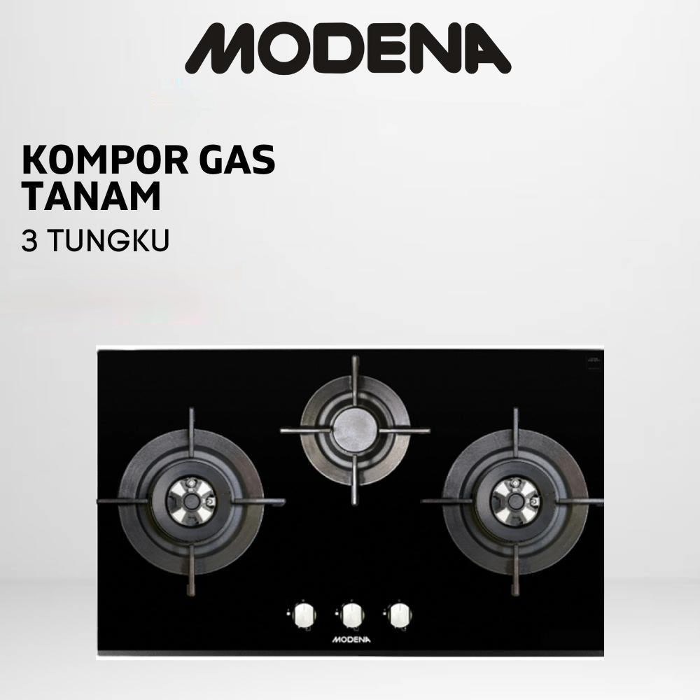 Kompor Gas Tanam Modena BH 2933LL / BH2933LL 3 Tungku