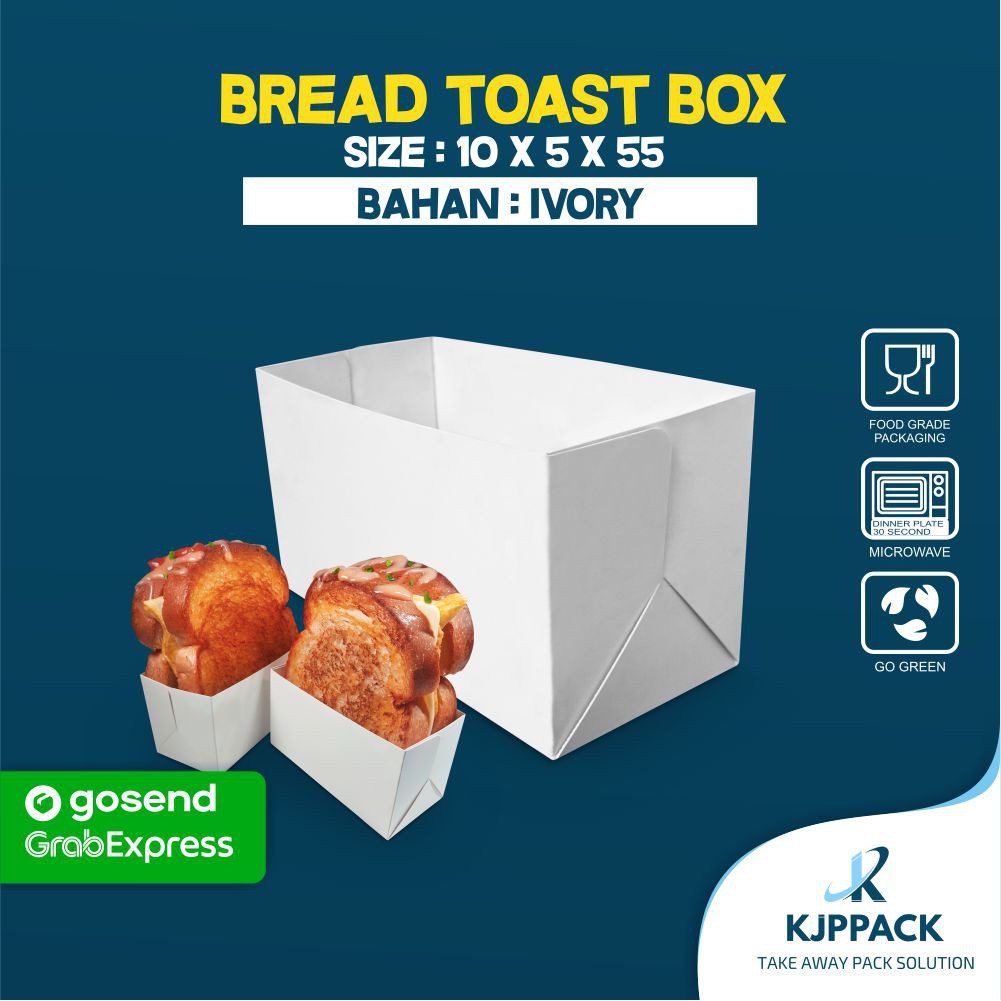 

Bread Toast Box Kemasan Jiwa Toast Dus Roti Bakar Kekinian Murah Isi 200pcs