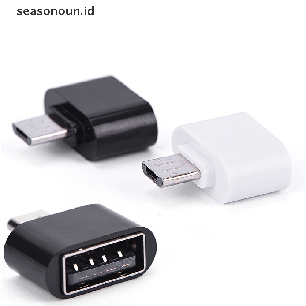 Seasonoun Kabel OTG Mini USB OTG Adapter Micro USB to USB Converter Untuk Tablet PC Android Samsung Xiaomi HTC SONY LG.