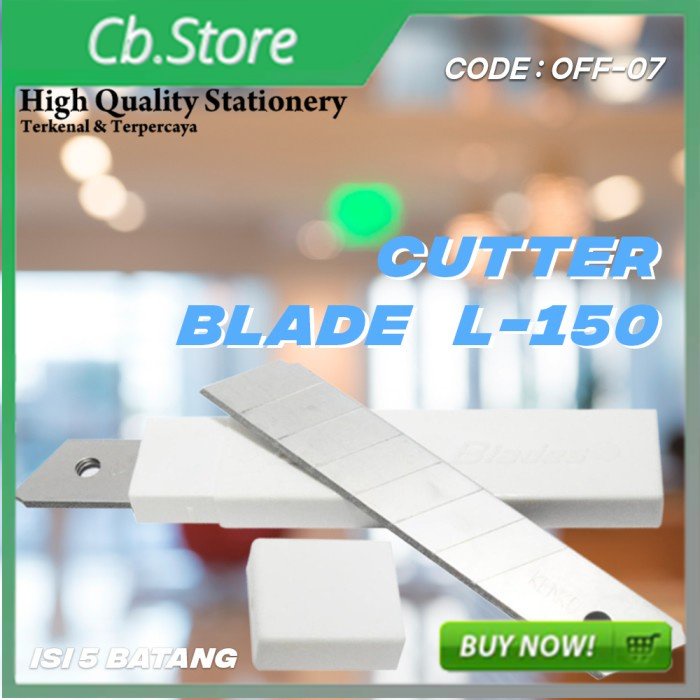 

ALAT KANTOR ISI CUTTER 5PCS PEMOTONG KERTAS ISI CUTTER (OFF-07) Best Seller