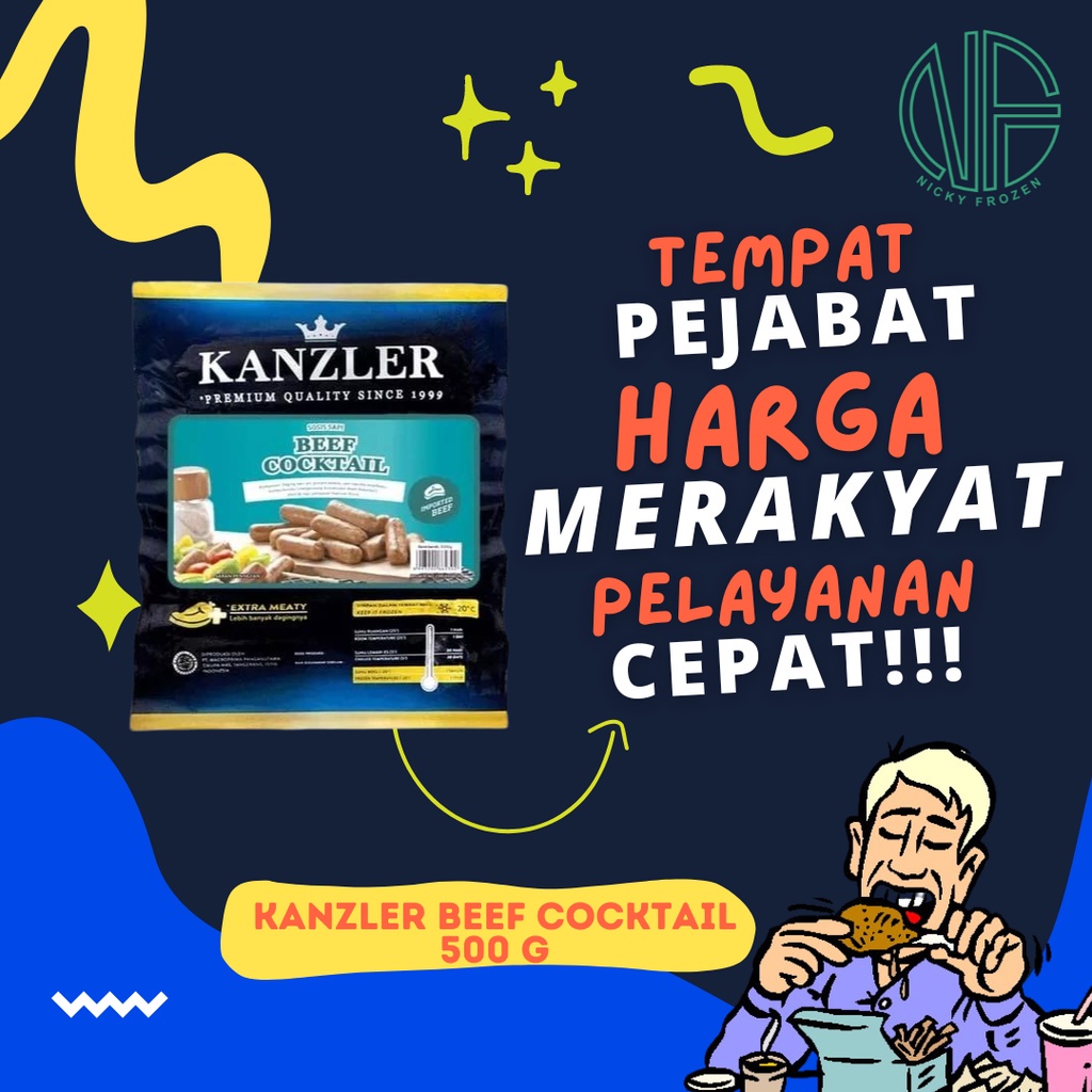 

KANZLER BEEF COCKTAIL SAUSAGE 500 GR