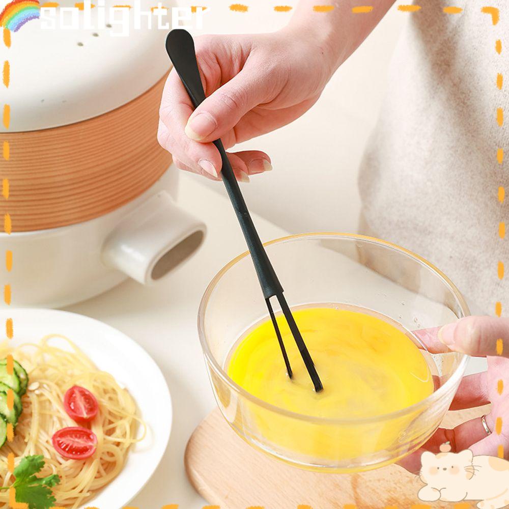 Solighter Whisk Spoon New Ringan Mini Reusable Manual Kitchen Gadget Hand Mixer Telur