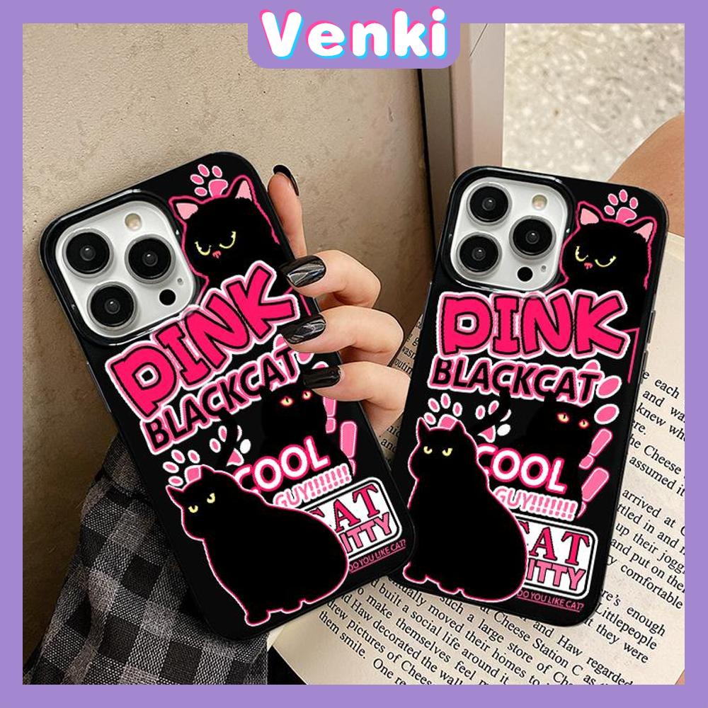 iPhone Case Soft TPU Glossy Black Candy Case Cute Cat Collage Camera Protection Shockproof For iPhone 14 13 12 11 Pro Max 7 8 Plus X XR