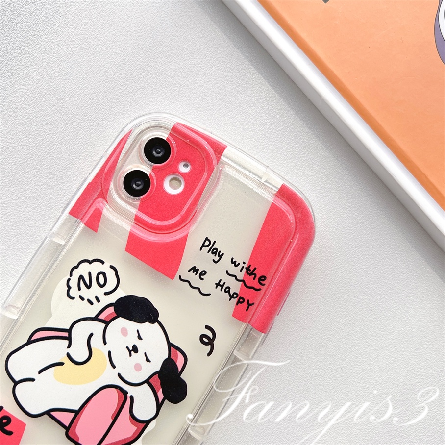 OPPO A78 A17 A17k A77 A77s A57 A76 A96 A16 A16s A16k A15 A15s A54 A74 A95 A94 A93 A53 A5 A9 2020 A3s A5s A7 A12 A12e A52 A92 Reno 8T 5 F11 Lie Flat Dog Phone Case Bening TPU Lembut Sarung