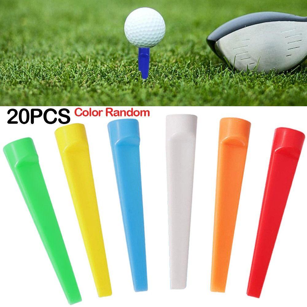 Chookyy 20Pcs Golf Tees Portable Golf Aksesoris Golf Home Range Outdoor Alat Pelatihan