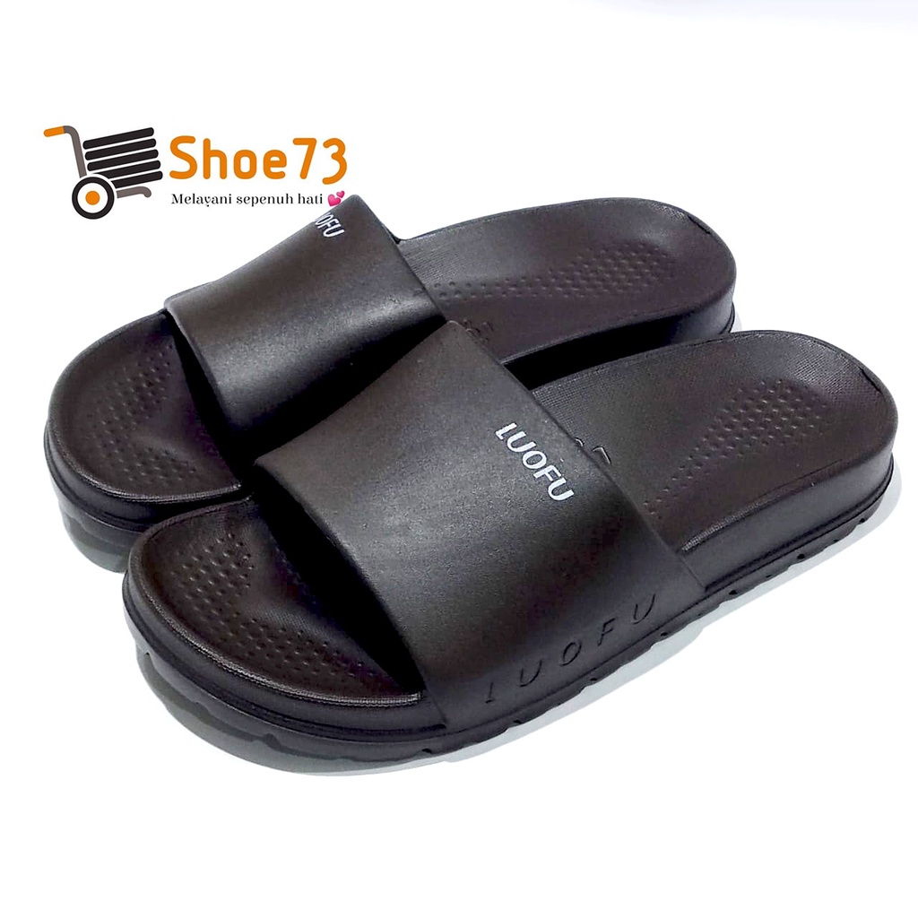 LUOFU E 6223 - 5LKW SIZE 36-44 ORIGINAL l Sandal Selop jelly pria l Sendal kokop impor