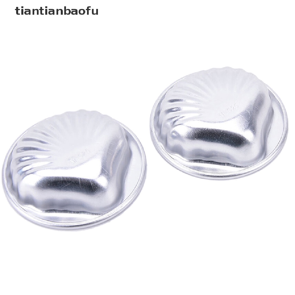 [tiantianbaofu] 5x Crafg Aluminium Alloy Handmade Cetakan Mandi Kue Bersoda Bentuk Kerang Laut Butik