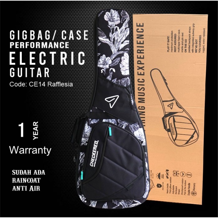 CHECKERED PRO GIGBAG GITAR ELEKTRIK PERFORMANCE - Rafflesia
