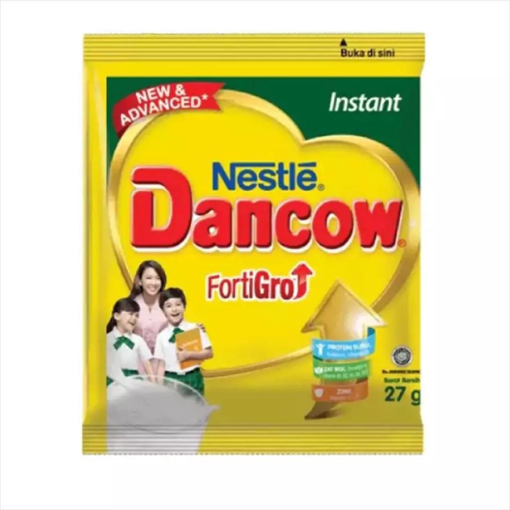 SUSU BUBUK INSTANT NESTLE DANCOW FORTI GRO SACHET ISI 5`s