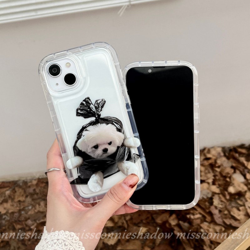 Case Pasangan Kucing Anjing Kartun Lucu Untuk Realme C25Y C15 C21Y C1 C35 C3 C12 6i 5 5i 5s Realme C25 C33 C2 C25s C11 C20 C20A C11 2021 Shockproof Airbag Transparan Lembut TPU Cover