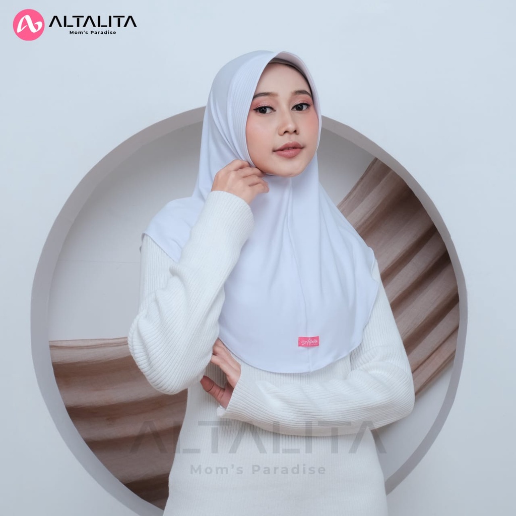 Altalita - Jilbab Bergo Qaila Penguin Hijab Instan Hamidah Size M Menutup Dada Kerudung Sport pet Tebal Bahan Jersey Premium Cocok Untuk Sekolah Olahraga Volly Futsal Senam dan Sehari-Hari