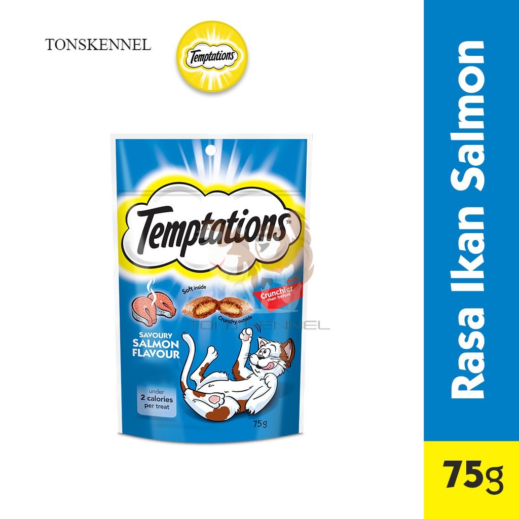 TEMPTATIONS Snack Kucing 75gr 75 gr 75g 75 g Temptation